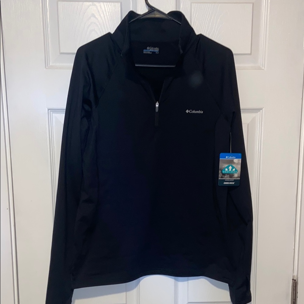 NWT Women's black Columbia quarter zip